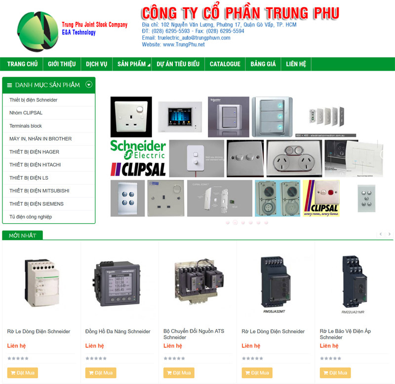 dự án thiết kế web, CÔNG TY CỔ PHẦN TRUNG PHU